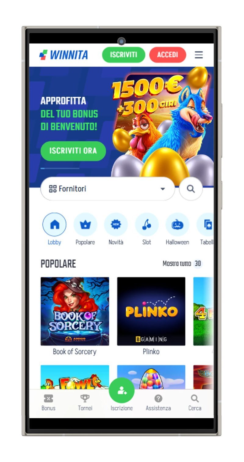 Migliore winnita accedi a Italy